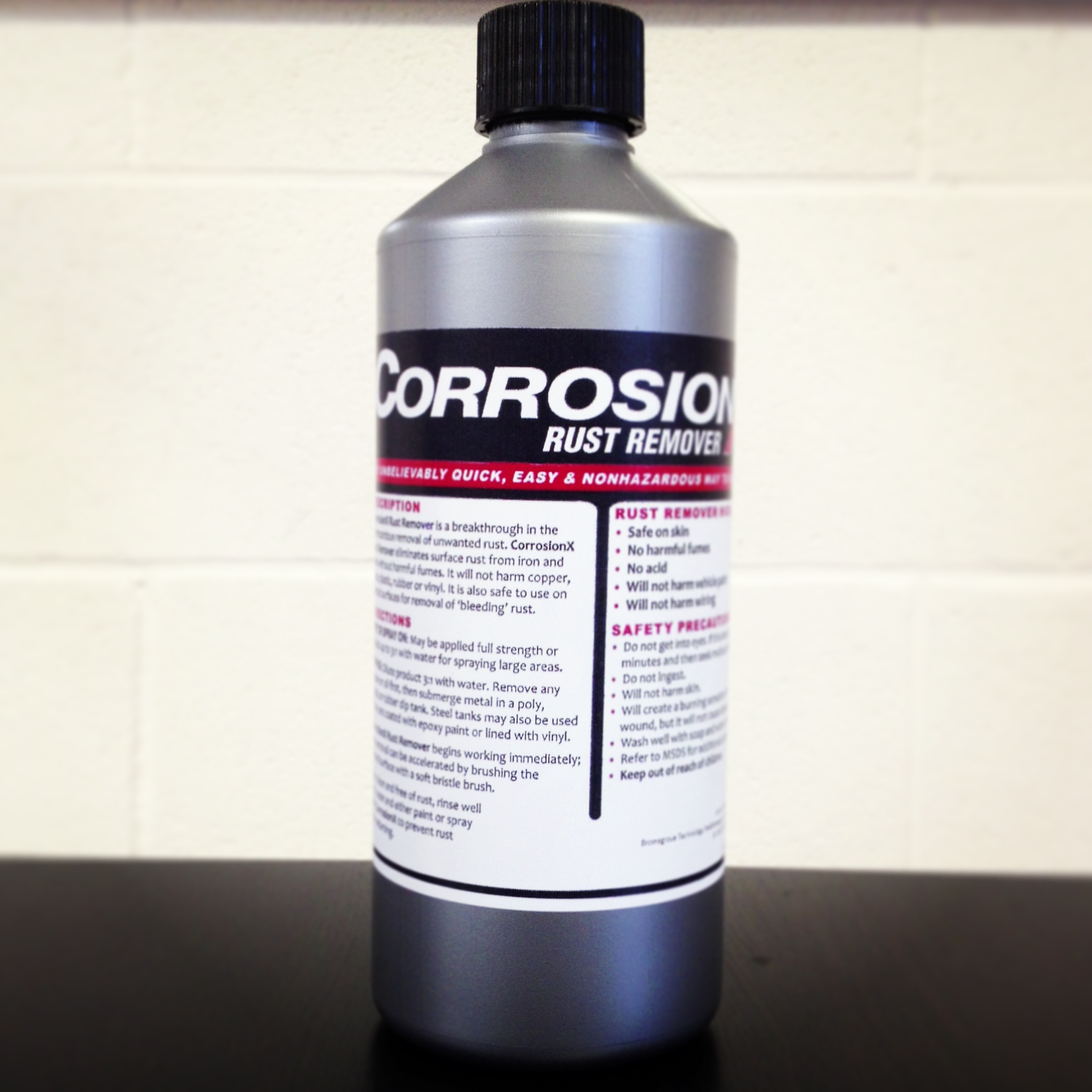 CorrosionX Rust Remover The quick, easy & nonhazardous way to remove rust